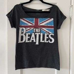 Alice + Olivia AO.LA Beatles Boatneck Graphic Tee